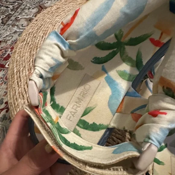 FARM RIO Copacabana Scarf Platform Sandals Puffy Comfy Size 9 - Picture 8 of 10